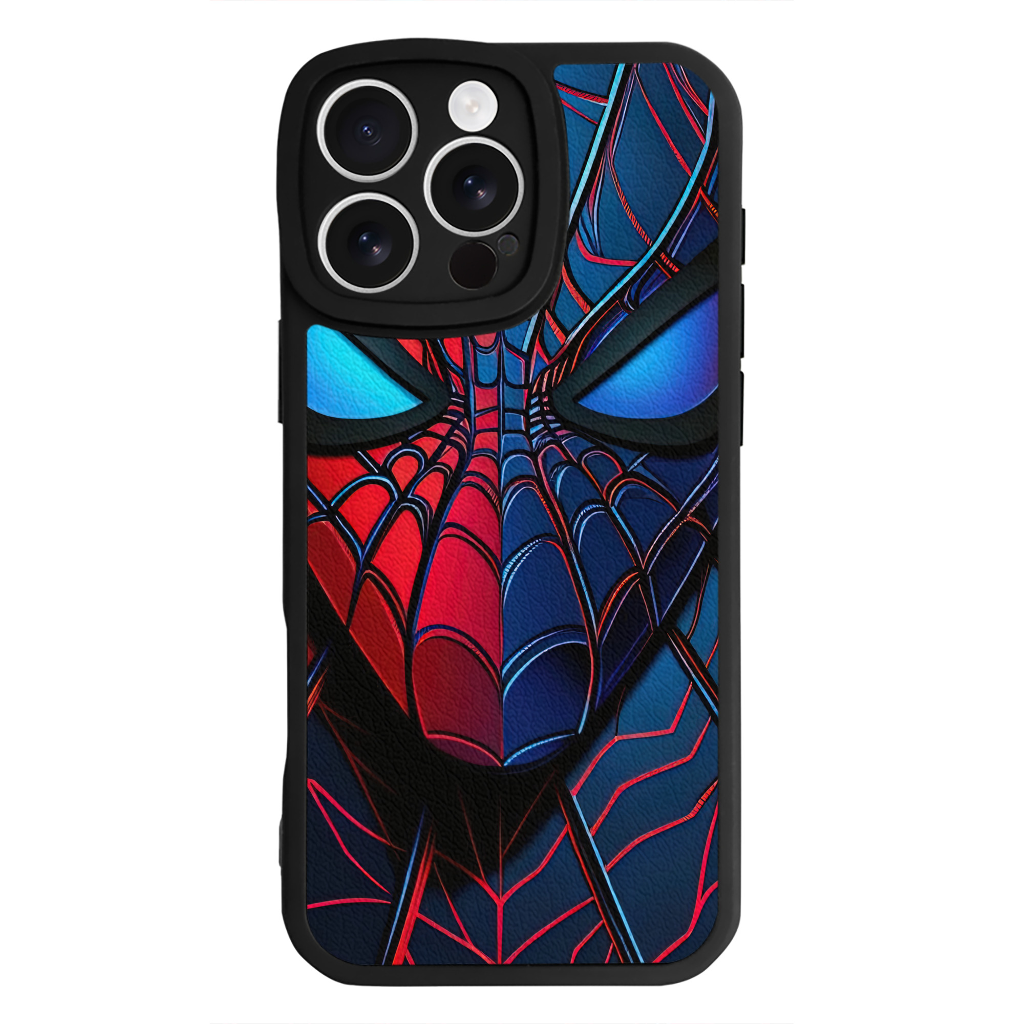 （画像用） Spider Man スパイダーマン 【iPhone 16シリーズ対応】シリコンスマホケース（レザー調） 材質：シリコン